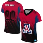 personalized arizona wildcats halftone flow red black jersey best selling
