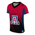 personalized arizona wildcats halftone flow red black jersey best selling