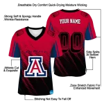 personalized arizona wildcats halftone flow red black jersey best selling