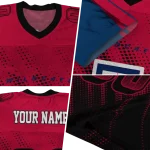 personalized arizona wildcats halftone flow red black jersey best selling