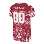 personalized arkansas razorbacks mirrored pattern red jersey best selling