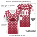 personalized arkansas razorbacks stacked rectangle red jersey best selling