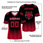 personalized arkansas state red wolves halftone sweep black jersey best selling