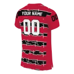 personalized arkansas state red wolves layered grids scarlet jersey best selling