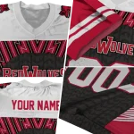 personalized arkansas state red wolves tire arrows scarlet black white jersey best selling