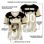 personalized army black knights dripping flames gold white jersey best selling
