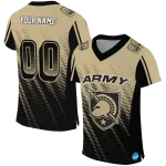 personalized army black knights halftone flow gold black jersey best selling