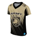 personalized army black knights halftone flow gold black jersey best selling
