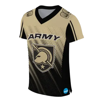personalized army black knights halftone flow gold black jersey fashion forward