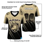 personalized army black knights halftone flow gold black jersey best selling