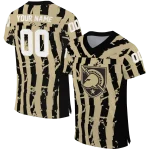 personalized army black knights stripe splatter gold jersey best selling