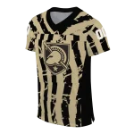 personalized army black knights stripe splatter gold jersey best selling