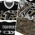 personalized atlanta falcons antler skull camouflage hunting jersey best selling