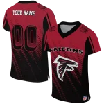personalized atlanta falcons halftone fade red black jersey best selling