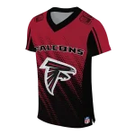 personalized atlanta falcons halftone fade red black jersey best selling