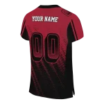 personalized atlanta falcons halftone fade red black jersey best selling