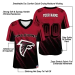 personalized atlanta falcons halftone fade red black jersey best selling