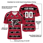 personalized atlanta falcons layered grids red jersey best selling