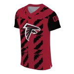 personalized atlanta falcons stripe block red jersey best selling