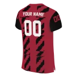 personalized atlanta falcons stripe block red jersey best selling