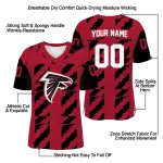 personalized atlanta falcons stripe block red jersey best selling
