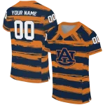 personalized auburn tigers art stripe navy blue jersey best selling