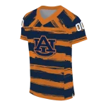 personalized auburn tigers art stripe navy blue jersey best selling