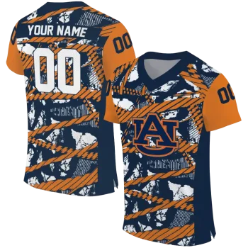 personalized auburn tigers camo shatter navy blue jersey best selling