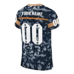 personalized auburn tigers camouflage abstract navy blue jersey best selling