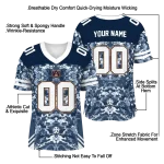 personalized auburn tigers mirrored pattern navy blue jersey best selling