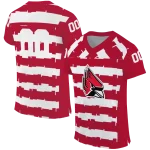 personalized ball state cardinals layered grids red jersey best selling