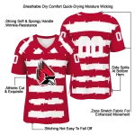 personalized ball state cardinals layered grids red jersey best selling