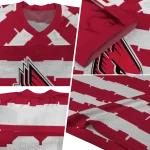 personalized ball state cardinals layered grids red jersey best selling