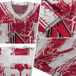 personalized ball state cardinals rugged stripes red jersey best selling