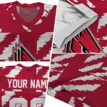 personalized ball state cardinals stripe block red jersey best selling