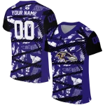 personalized baltimore ravens camo shatter purple jersey best selling
