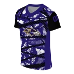 personalized baltimore ravens camo shatter purple jersey best selling
