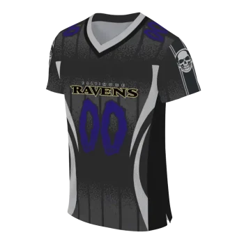 personalized baltimore ravens dynamic dots black jersey fashion forward