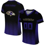 personalized baltimore ravens halftone sweep black jersey best selling