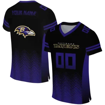 personalized baltimore ravens halftone sweep black jersey best selling