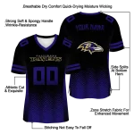 personalized baltimore ravens halftone sweep black jersey best selling
