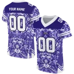 personalized baltimore ravens mirrored pattern purple jersey best selling