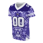 personalized baltimore ravens mirrored pattern purple jersey best selling