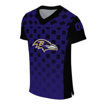 personalized baltimore ravens stacked rectangle purple jersey fashion forward