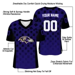 personalized baltimore ravens stacked rectangle purple jersey best selling