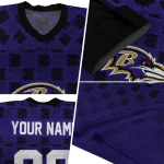personalized baltimore ravens stacked rectangle purple jersey best selling