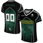 personalized baylor bears halftone slant green black jersey best selling