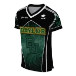 personalized baylor bears halftone slant green black jersey best selling
