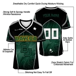 personalized baylor bears halftone slant green black jersey best selling