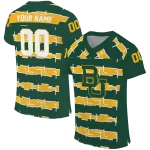 personalized baylor bears layered grids green jersey best selling